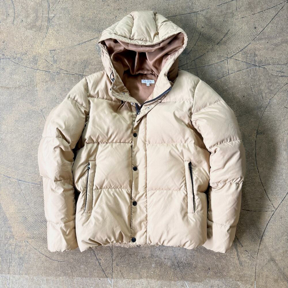 United Arrows Beauty & Youth Beige Hooded Puffer Jacket Large
